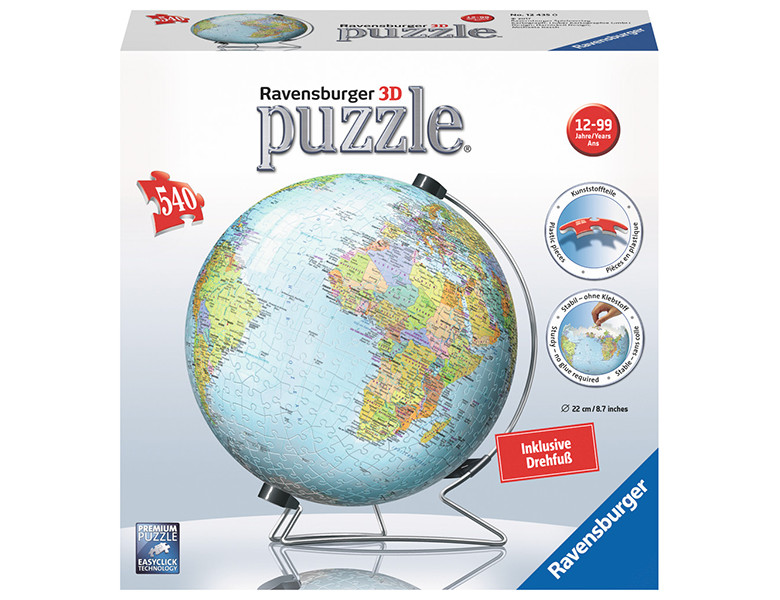 Ravensburger Puzzleball Globus englisch 540Teile