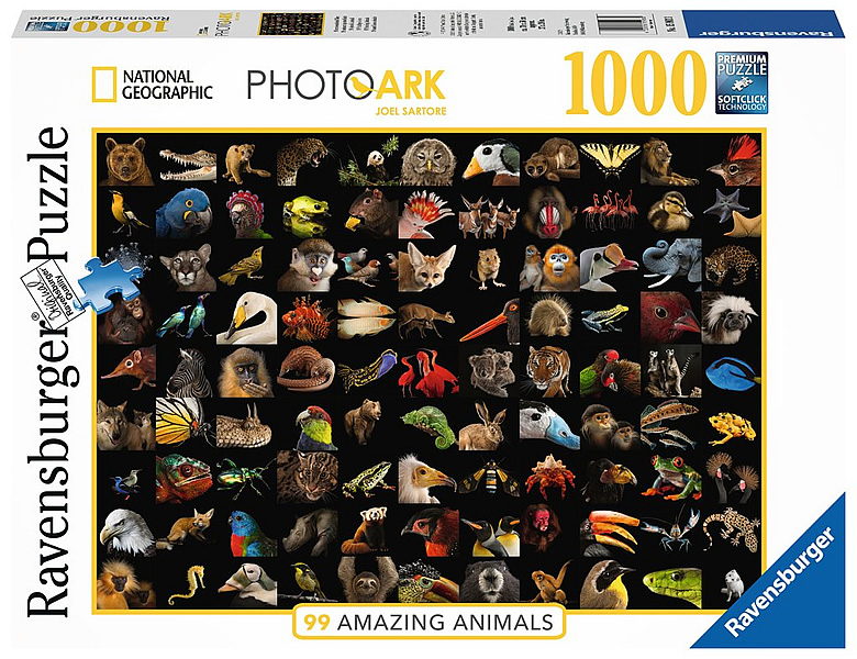 Ravensburger Puzzle National Geographic 99 atemberaubende Tiere 1000Teile