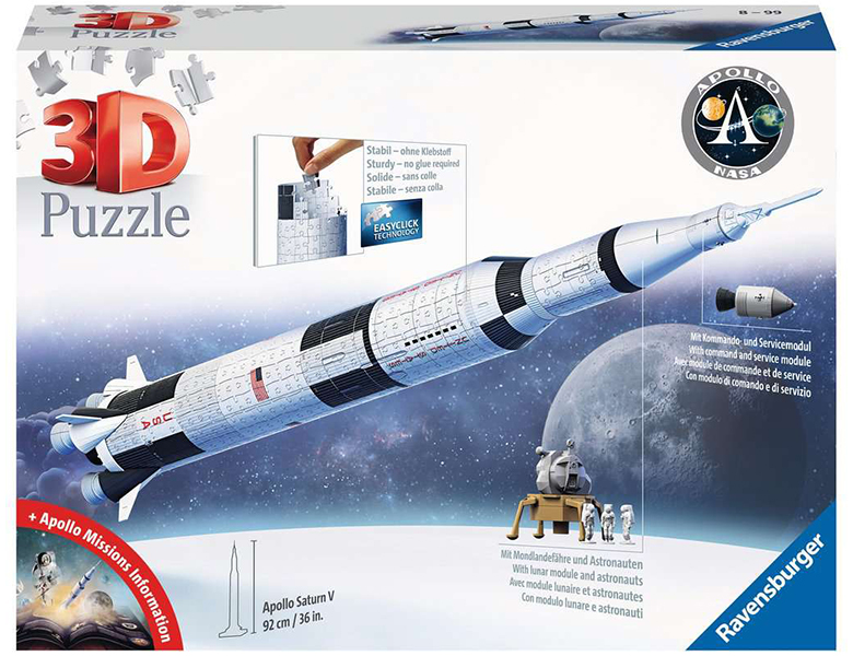 Ravensburger Puzzle Apollo Saturn V Rakete 440Teile