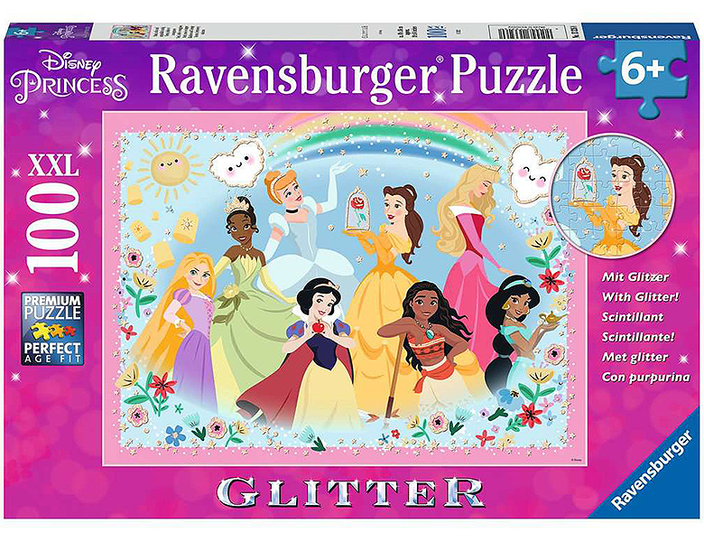 Ravensburger Puzzle Glitter Disney Princess Stark, schön und ...
