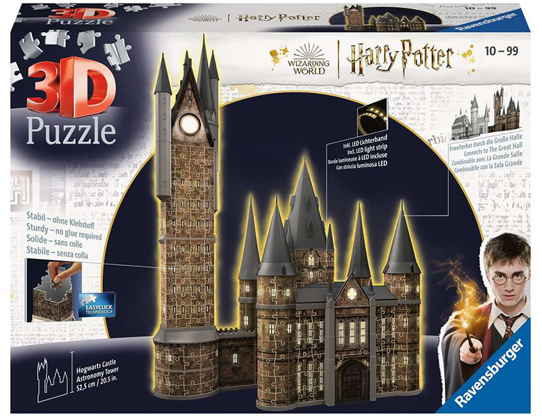 Ravensburger Puzzle Harry Potter Hogwarts Schloss - Astronomieturm - Night  Edition 540Teile