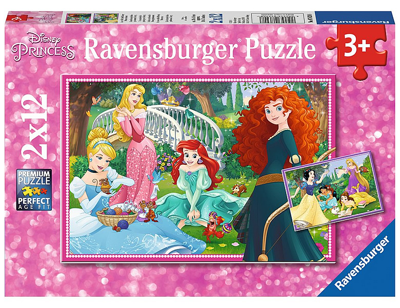 Ravensburger Puzzle Disney Princess In der Welt der Prinzessinnen 2x12