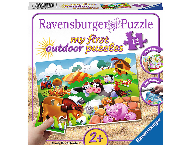 Ravensburger Puzzle Liebe Bauernhoftiere 12Teile | Kleinkind-Puzzle