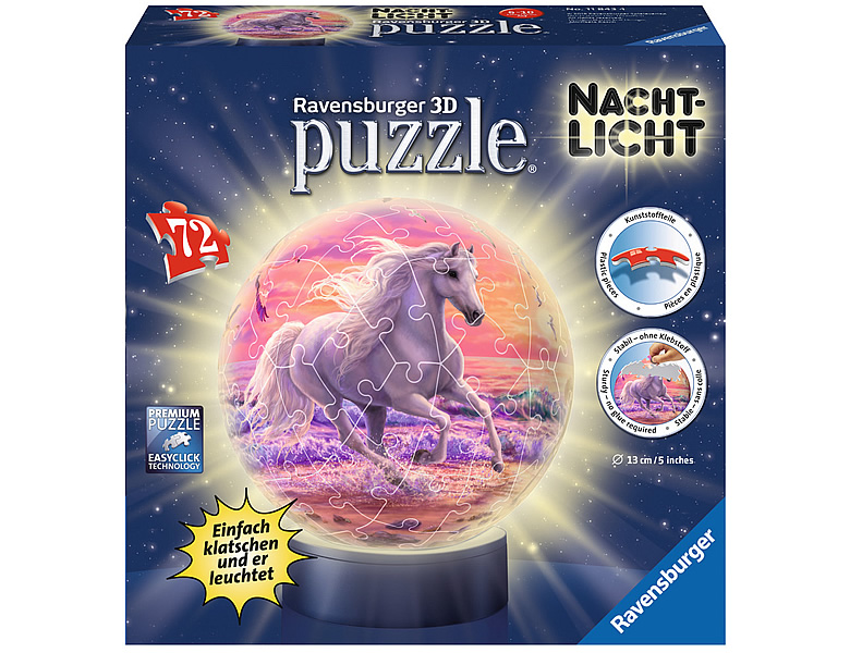Ravensburger Puzzleball Pferde am Strand 72Teile