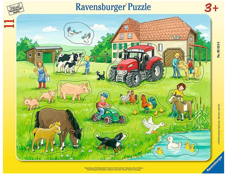 Ravensburger Puzzle 1000 Teile Winter auf einem Bauernhof Farm 16478 NEU OVP 