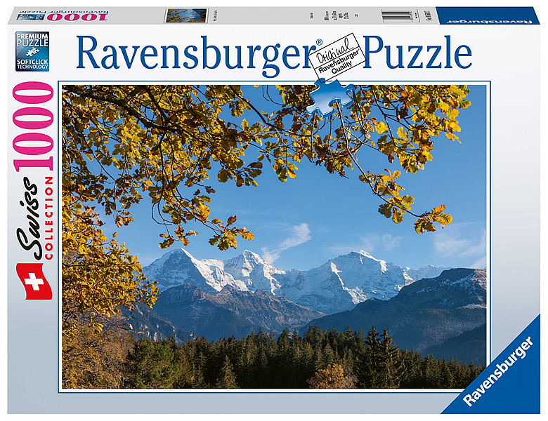 Ravensburger Puzzle Swiss Collection Eiger, Mönch und Jungfrau 1000Teile
