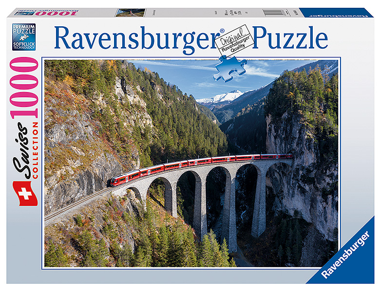 Ravensburger Puzzle Swiss Collection Landwasserviadukt 1000Teile