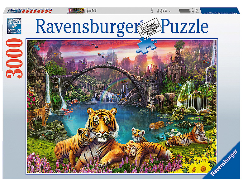 Ravensburger Puzzle Tiger in paradiesischer Lagune 3000Teile Puzzle