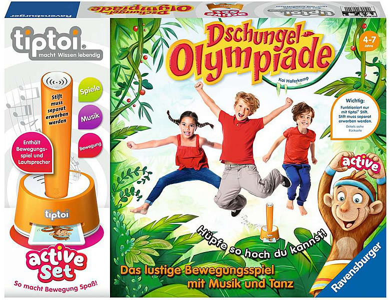 Ravensburger tiptoi active Set Dschungel-Olympiade