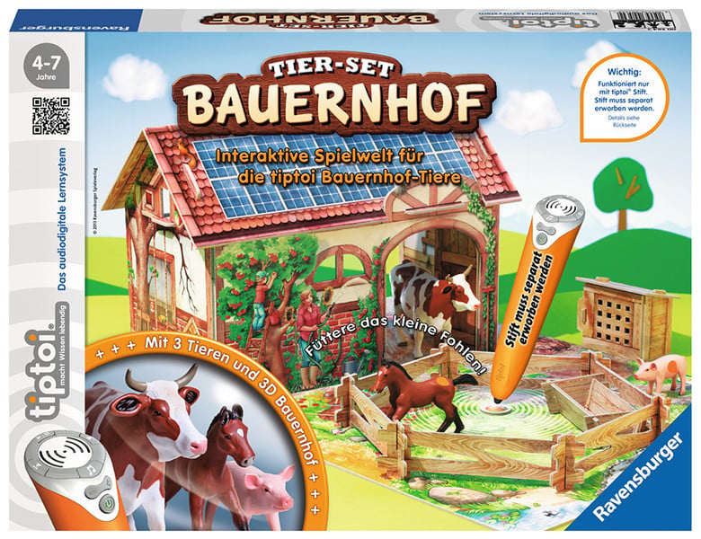 Ravensburger tiptoi Tier-Set Bauernhof