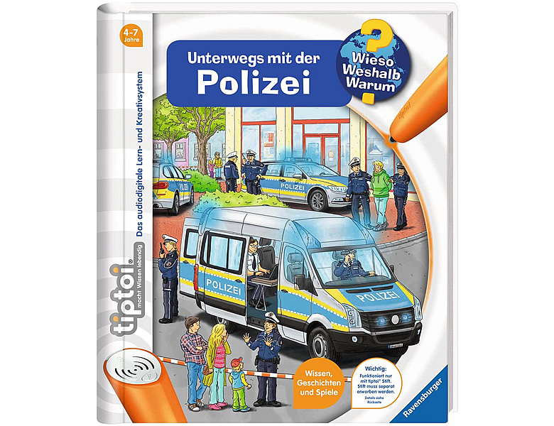 Ravensburger tiptoi Wieso Weshalb Warum Unterwegs mit der Polizei