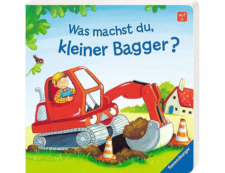 Ravensburger Was machst du, kleiner Bagger | Papp-Bilderbücher