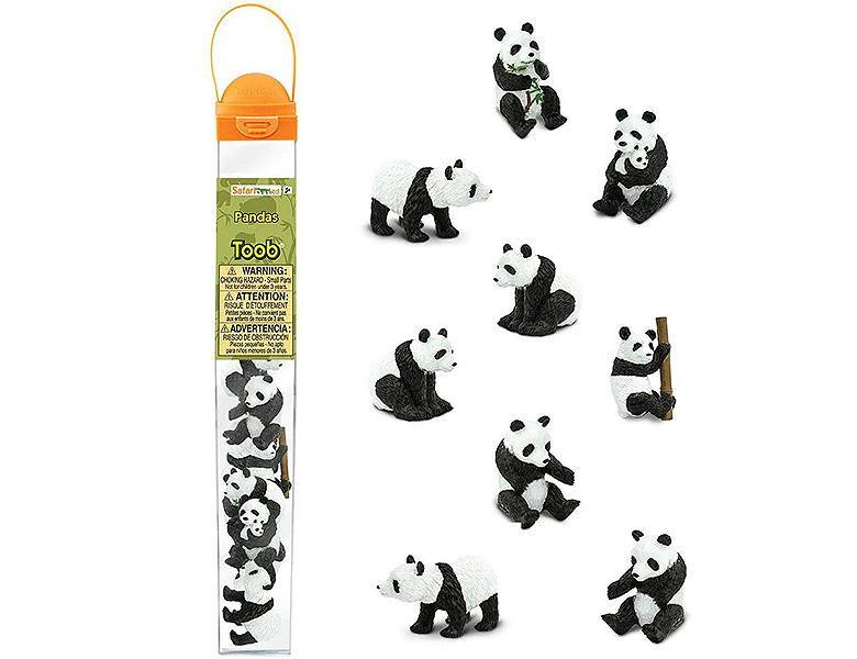 Safari Ltd. Toob Pandabären 9Teile