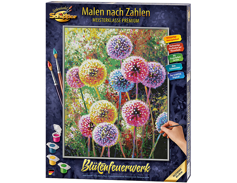 Schipper Blumen & Pflanzen Malen nach Zahlen Blütenfeuerwerk