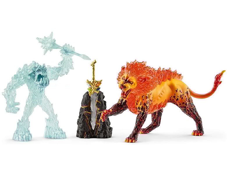 Schleich Eldrador Frostmonster vs. Feuerlöwe | Ritter & Drachen