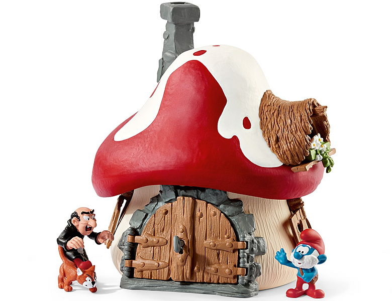 Schleich Die Schlümpfe Schlumpf Haus mit 2 Figuren