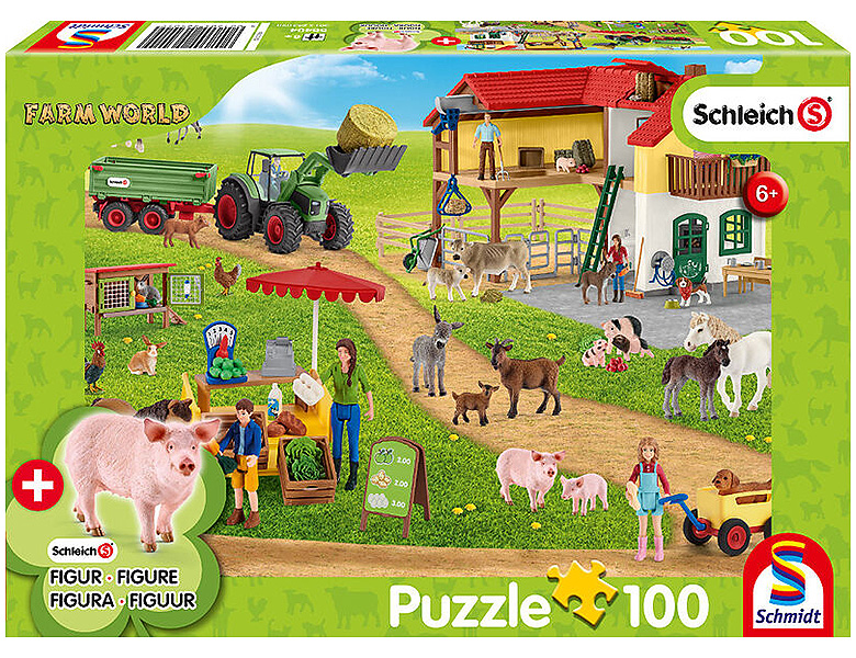 100 Teile Schmidt Spiele Kinder Puzzle Fröhlicher Bauernhof 56003 
