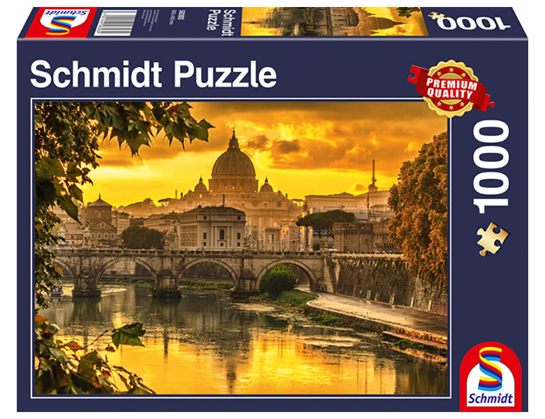 Schmidt Puzzle Goldenes Licht über Rom 1000Teile Puzzle 1000 Teile
