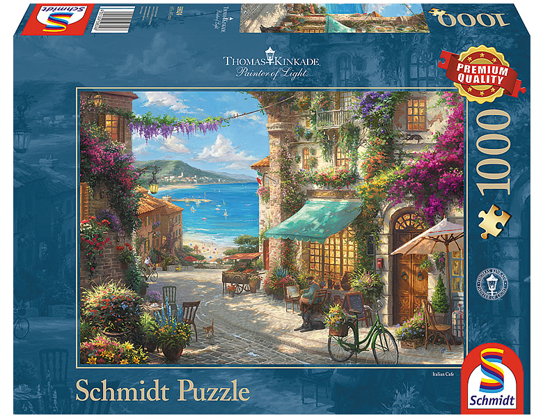 Schmidt Puzzle Thomas Kinkade Café an der italienischen Riviera