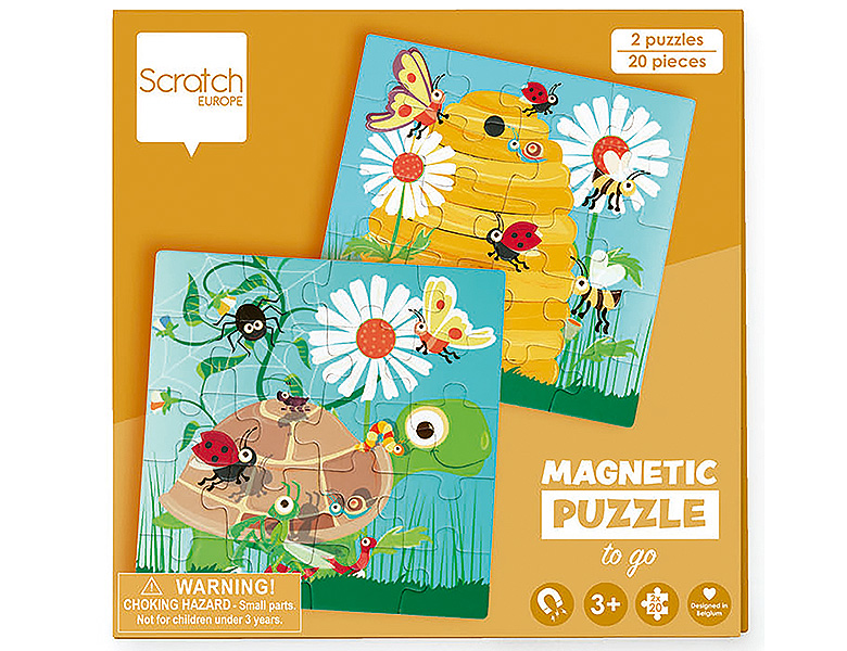 Scratch Reise-Magnetpuzzle Gartenparty 2x20