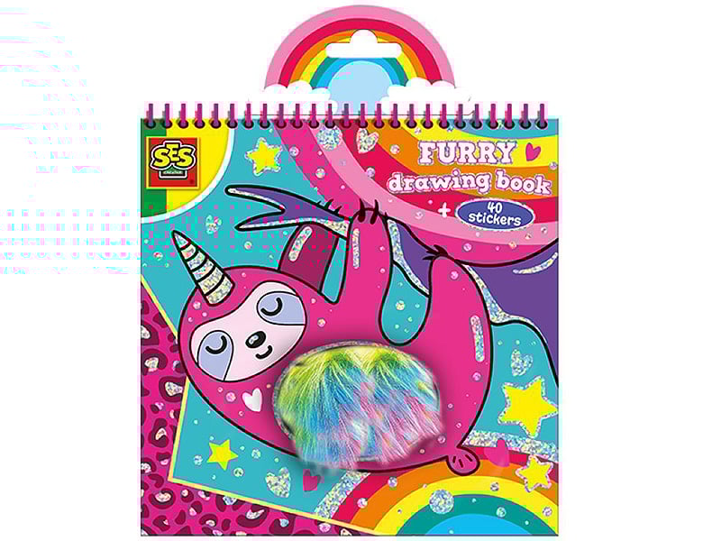 SES Creative Metallic Malbuch - 3-in-1 Activity Mit Kratzbildern