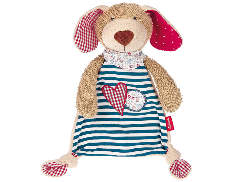 Sigikid Green Kollektion Organic, Schnuffeltuch Hund 28cm Schmusetücher