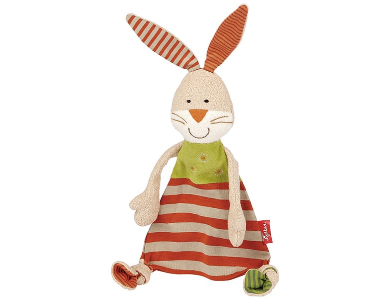 Sigikid Green Kollektion Schnuffeltuch, Organic-Hase 28cm | Schmusetücher