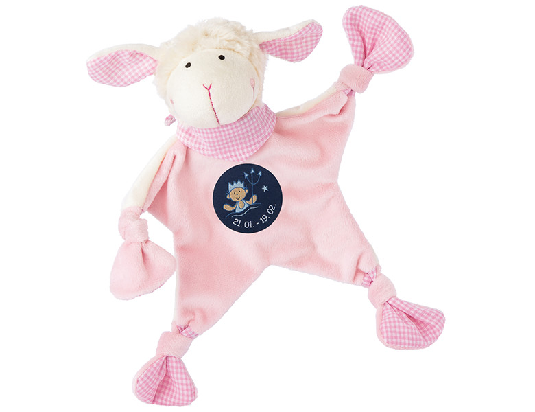 Sigikid Sternzeichen Schnuffeltuch Wassermann rosa 19cm