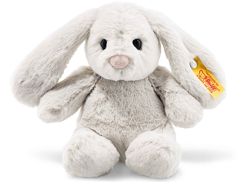 Steiff Soft Cuddly Friends Hoppie Hase Hellgrau 18cm | Hasen Plüsch