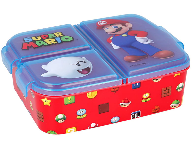 Stor Super Mario Lunchbox mit Fächern