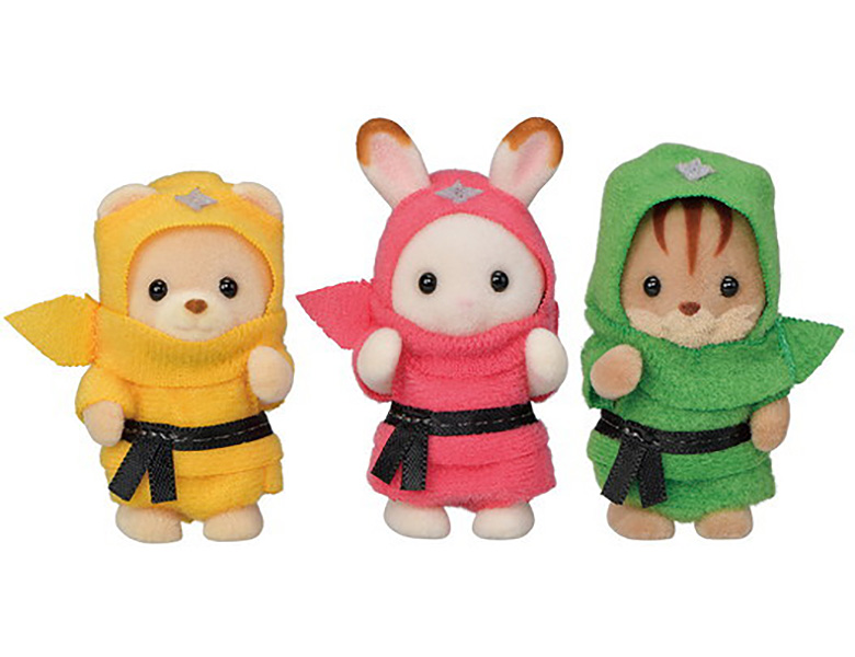 Sylvanian Families Figuren Baby Trio Ninja 5616