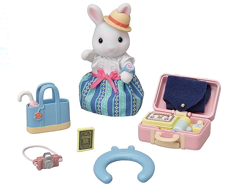 Sylvanian Families Grosses Reise Spielset mit Figur 5641 Bauernhoftiere
