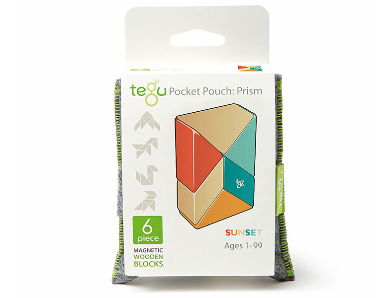 Magnetic Building Blocks From Tegu | 24 Blue Magnet Wooden Building