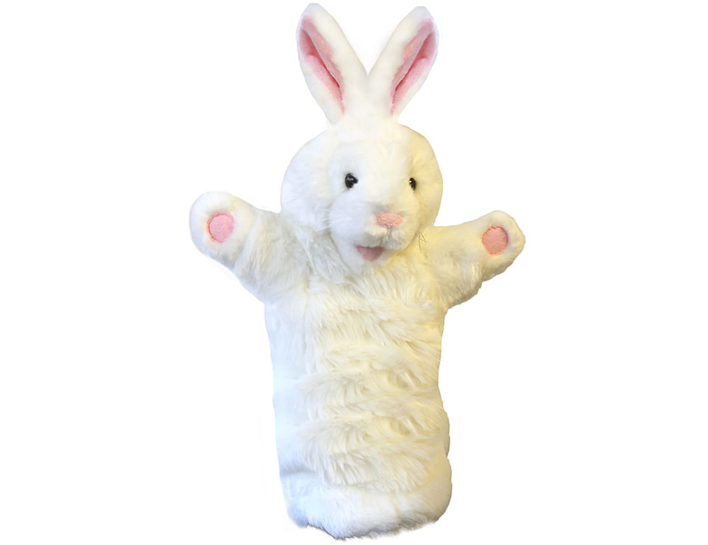 The Puppet Company Weißes Kaninchen Handpuppe - Marionette