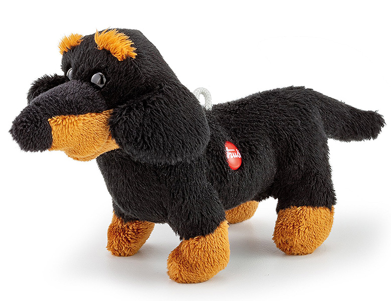 Trudi kuscheliger Hund schwarz 11 cm 