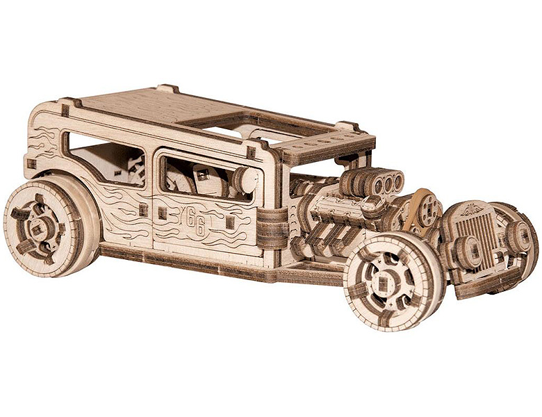 Wooden City Hot Rod 141Teile