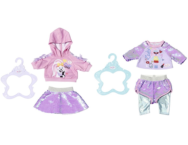 Zapf Creation Baby Born Wende-Pailletten Fashion - 43 cm - Puppenkleider