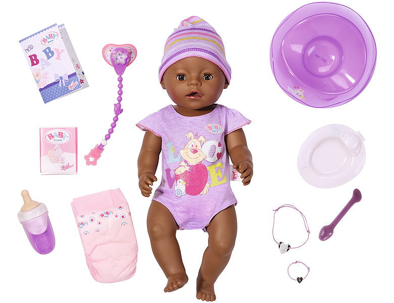 Zapf Creation Baby Born Puppe Ethnik Interaktiv 43cm Babypuppen